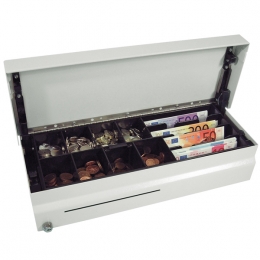 Tiroir caisse 460 6B+8C+1R 460x100x180 blanc