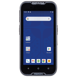 Datalogic Memor 11, Green Spot, 2D, 12.7 cm (5''), GPS, pistolet, USB-C, BT, WiFi, NFC, Android, en kit (USB), GMS, noir
