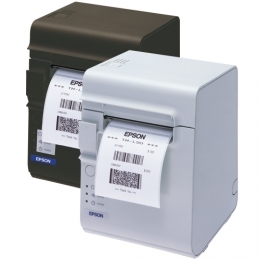 Epson TM-L90LF, 8 pts/mm (203 dpi), Linerless, USB, RS-232, noir