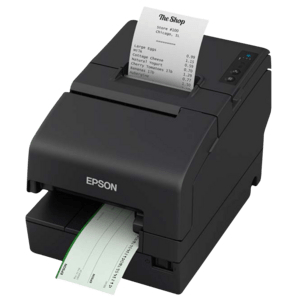 Epson TM-H6000VI, massicot, MICR, USB, RS232, Ethernet, OPOS, noir