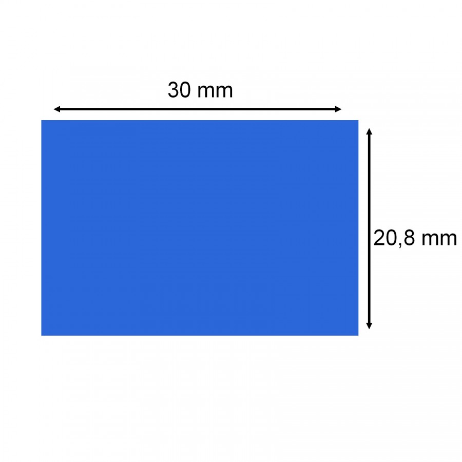 Etiquettes SATO Bleu PB3-208 30x20,8mm