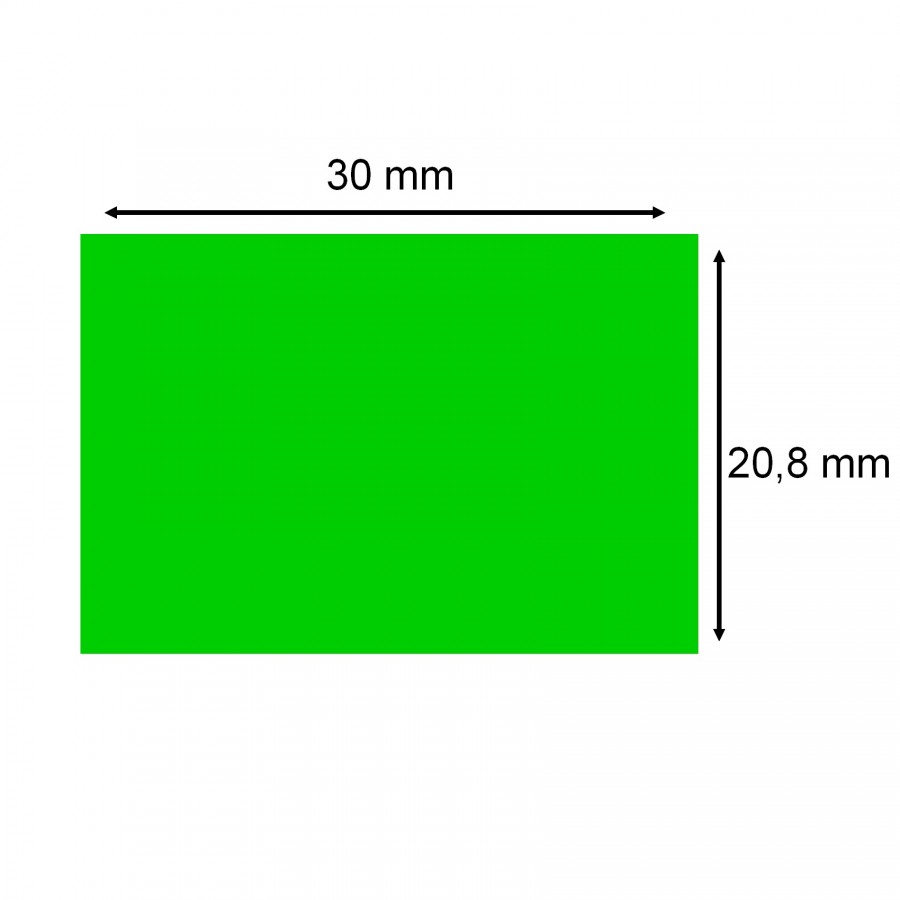Etiquettes SATO Vertes PB3-208 30x20,8mm