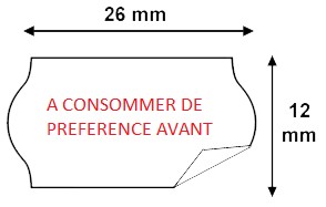 Etiquettes SATO Samark 26x12 ACDP permanente