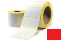 Etiquettes thermiques TOP 100x25 Colle renforc ROUGE