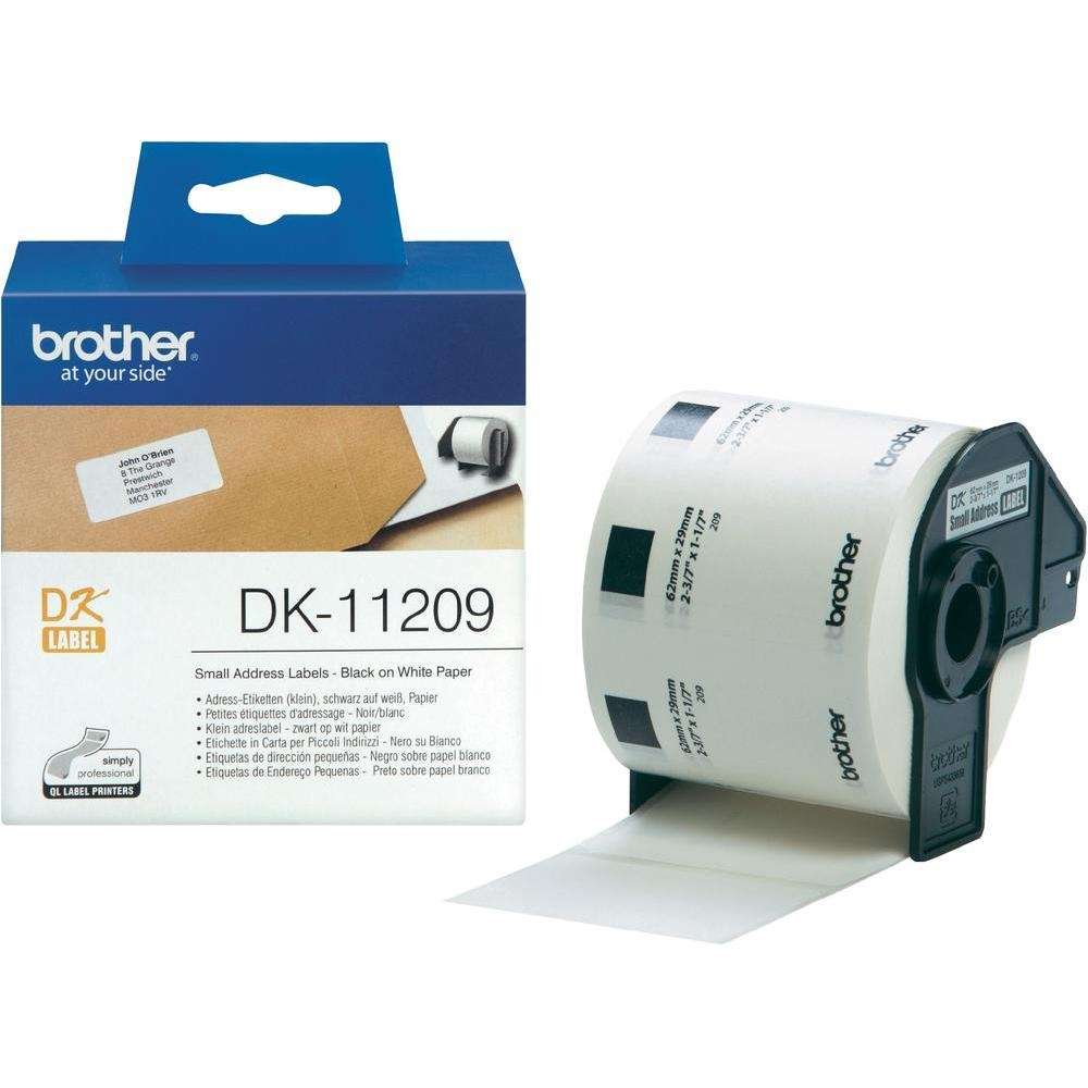 Etiquettes thermiques Brother DK-11209 29x62mm