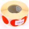 Etiquettes velin rondes diamtre 30 mm fluo orange