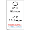 Tickets thermiques pour  vestiaire rouleau de 400 tickets