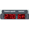 Afficheur file d'attente 2 crans - 3 chiffres + guichet