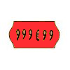 Etiquettes 22x12 enlevables Rouges