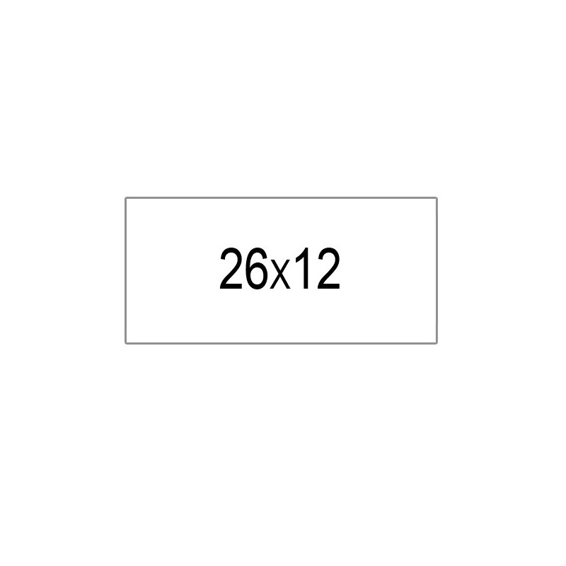 Etiquettes 26x12 Rectangulaire