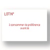 Etiquettes Rectangulaire 26x16 N LOT + ACDP