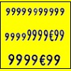 Etiquettes 29x28 fluo jaune (bote de 30 rouleaux)