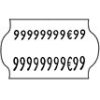 Etiquettes ondules 32x19 amovibles (bote 14 rlx)