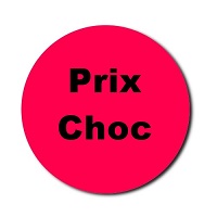 Etiquettes rondes fluo rouge soldes modle Prix Choc