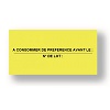 Etiquettes permanentes 20x16 jaune "ACDP+N LOT" pour pince 1136 Paxar Monarch Avery