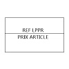 Etiquettes enlevables 20x16 "REF LPPR + PRIX" pour pince 1136 Paxar Monarch Avery