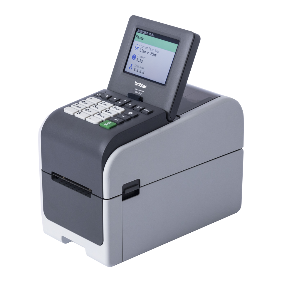 Imprimante thermique directe de 2 pouces avec une r�solution de 203 dpi, �cran LCD et
