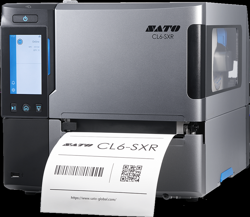 CL6-SXR 305 dpi avec distributeur simple et RTC + Royaume-Uni