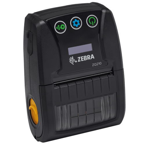 Imprimante mobile Zebra ZQ210, 8 pts/mm (203 dpi), linerless, CPCL, USB, BT (iOS), noir