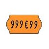 Etiquettes 22x12 Fluo orange