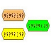 Etiquettes 26x12 orange/vert/jaune