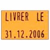 Etiquettes 26x16 Rectangulaire Fluo orange