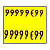 Etiquettes Sato EP216C-042 jaune fluo amovible 18x16 - 75 000 tiq.jaun
