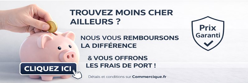 Trouv&eacute; moins cher ailleurs ? Nous vous remboursons la diff&eacute;rence