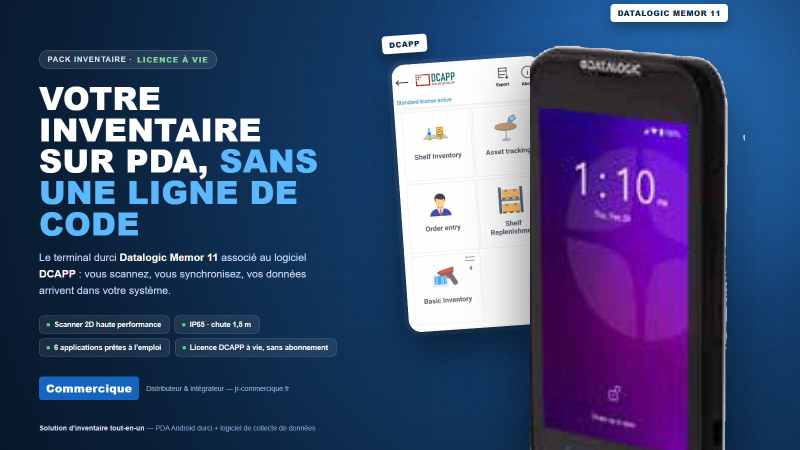 Fiche technique Datalogic Memor 11